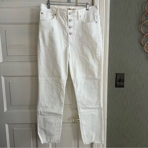 Madewell Perfect Vintage Cropped Jean Tile White Size 29 Tall